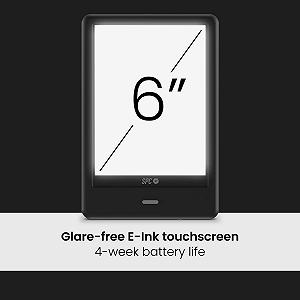Електронна книга 6'' SPC Dickens Light 2 Pro 8 / 32ГБ E-Ink екран (1024 x 758) до 12 годин (залежно від використання підсвічування) Чорна synthetic.ua - Фото 1