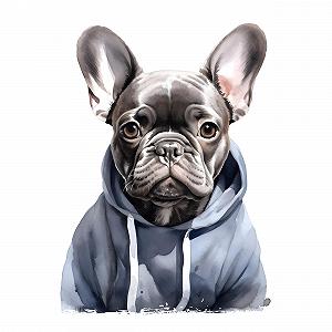 Наклейка настінна GRAZDesign French Bulldog 79 x 57 см - Фото 1