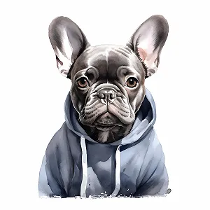Наклейка настінна GRAZDesign French Bulldog 79 x 57 см - Фото 1