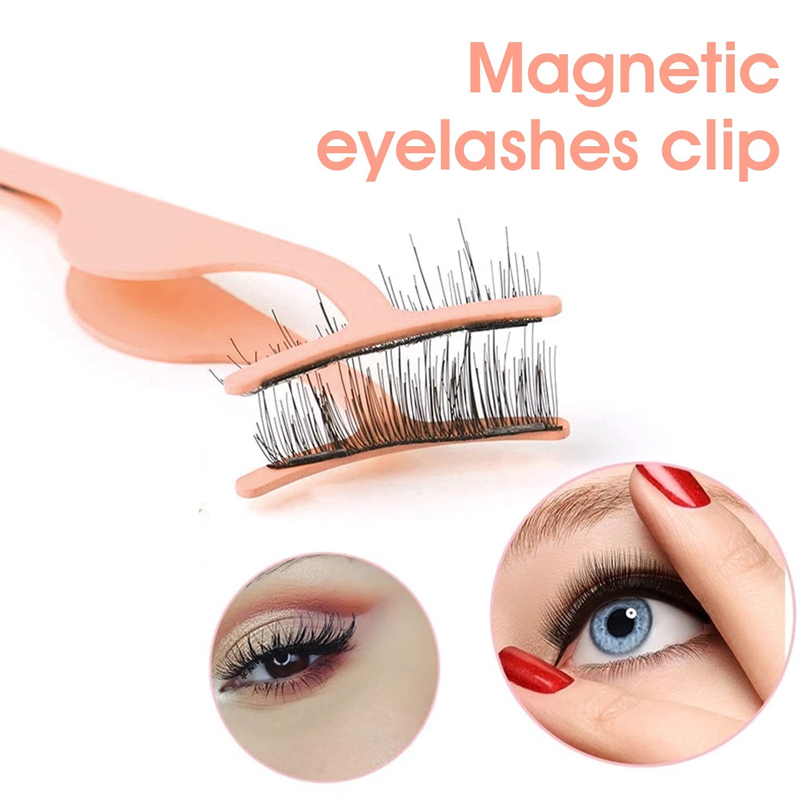 Щипці Sibba Eyelash Tweezers Applicator з нержавіючої сталі з вигнутим кінцем Fishtail для накладних вій кліп для нанесення та зняття щипців (1 x Рожеве золото), фото №5