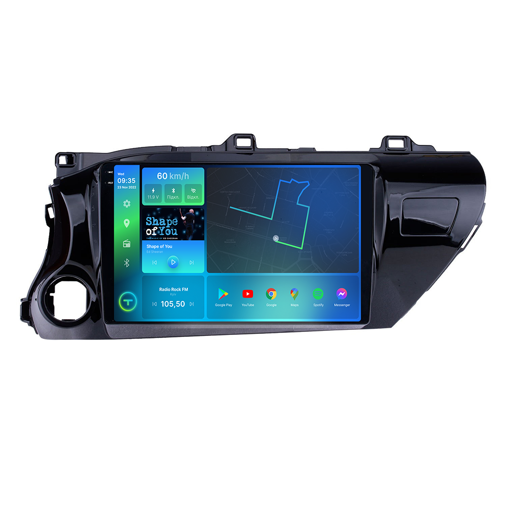 Штатная магнитола Torssen 2K Toyota Hilux 16 F10432 4G Carplay DSP 4/32Gb QLed 10, фото №1