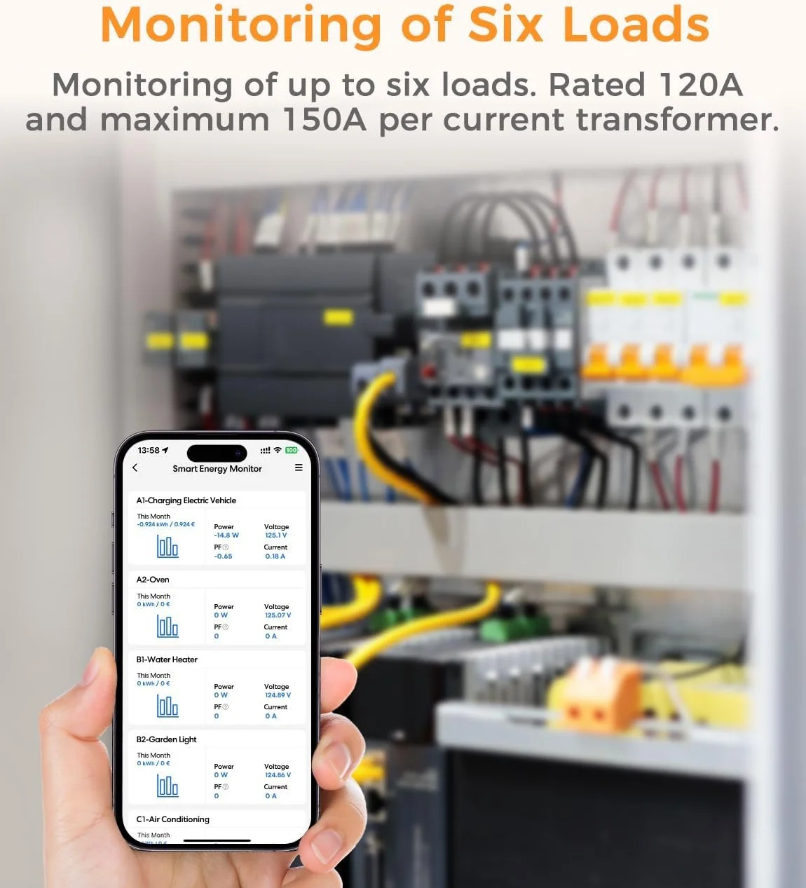 Вимірювач потужності Refoss EM06 Оранжевий, фото №5