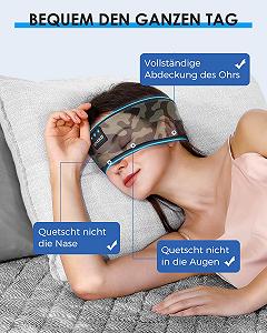 Навушники LC-dolida Sleep Bluetooth Бездротова Пов'язка для Спорту 14+ годин Легкі HiFi Стерео Ергономічні synthetic.ua - Фото 1