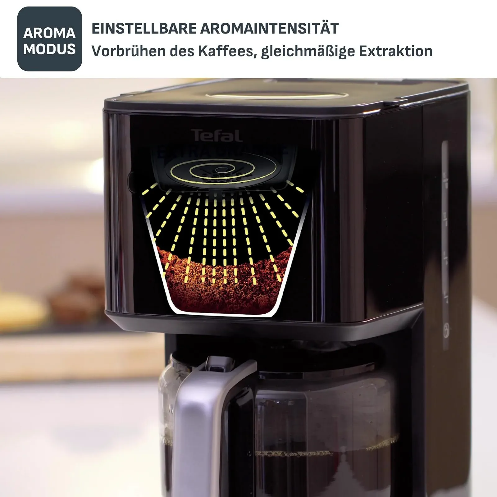Кофеварка Tefal CM600810 Smart'n Light, 24-часовой программируемый фильтр, емкость 1,25 л., фото №4