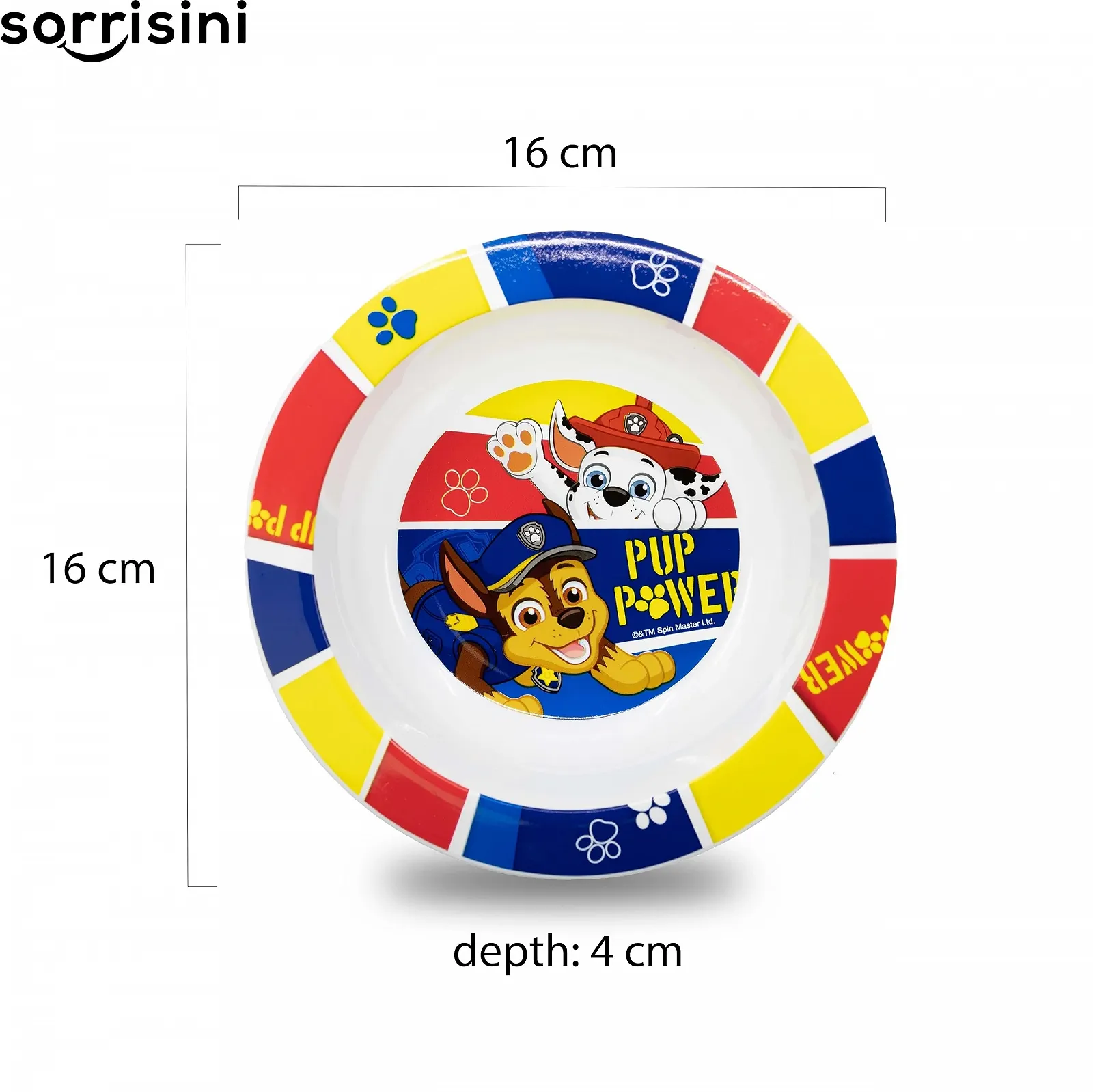 Детский набор посуды Sorrisini Paw Patrol (Тарелка, Миска, Чашка 260 мл), фото №4 Детский набор посуды Sorrisini Paw Patrol (Тарелка, Миска, Чашка 260 мл), фото №4