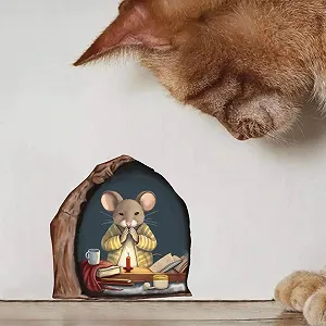 Наклейки на стіну Миша в нірці 3D Набір 12 штук ПВХ Кумедний декор для дому ціна на synthetic.ua - Фото 1 Наклейки на стіну Миша в нірці 3D Набір 12 штук ПВХ Кумедний декор для дому synthetic.ua - Фото 1