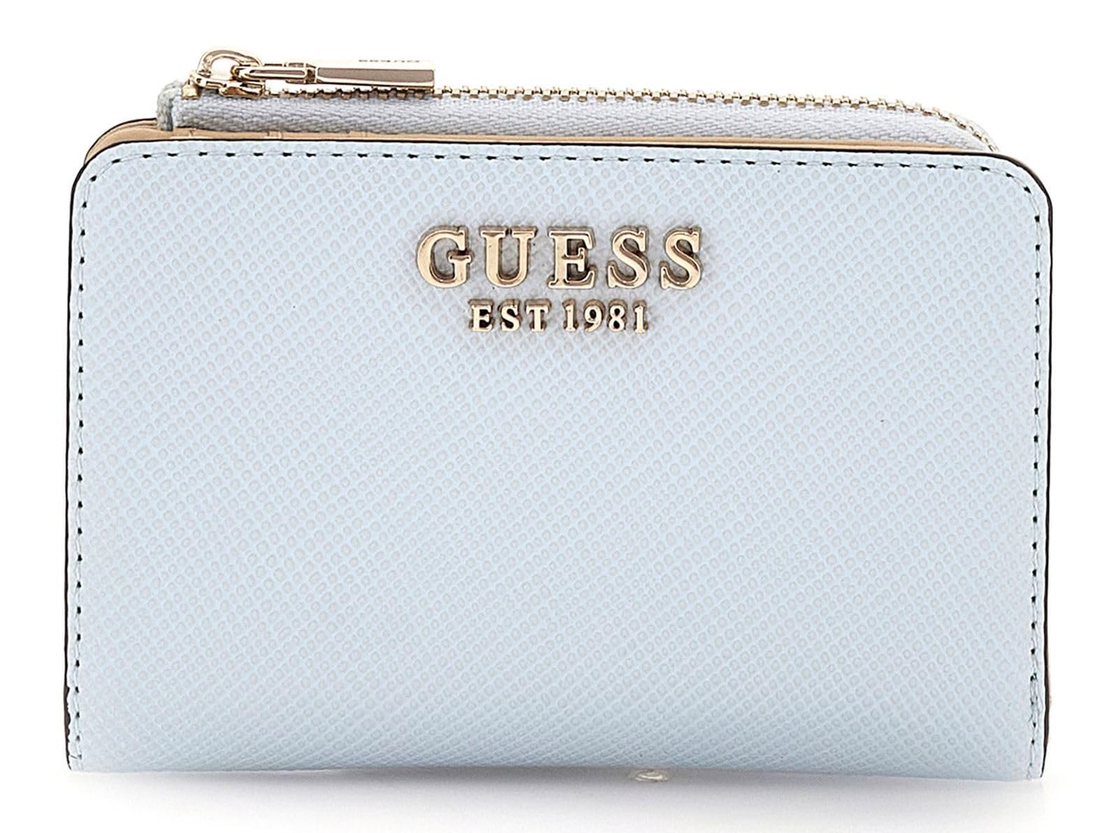 Гаманець GUESS Laurel Zip Around Card Case Powder Blue блакитний, фото №1