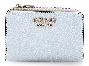 Гаманець GUESS Laurel Zip Around Card Case Powder Blue блакитний - Фото 1