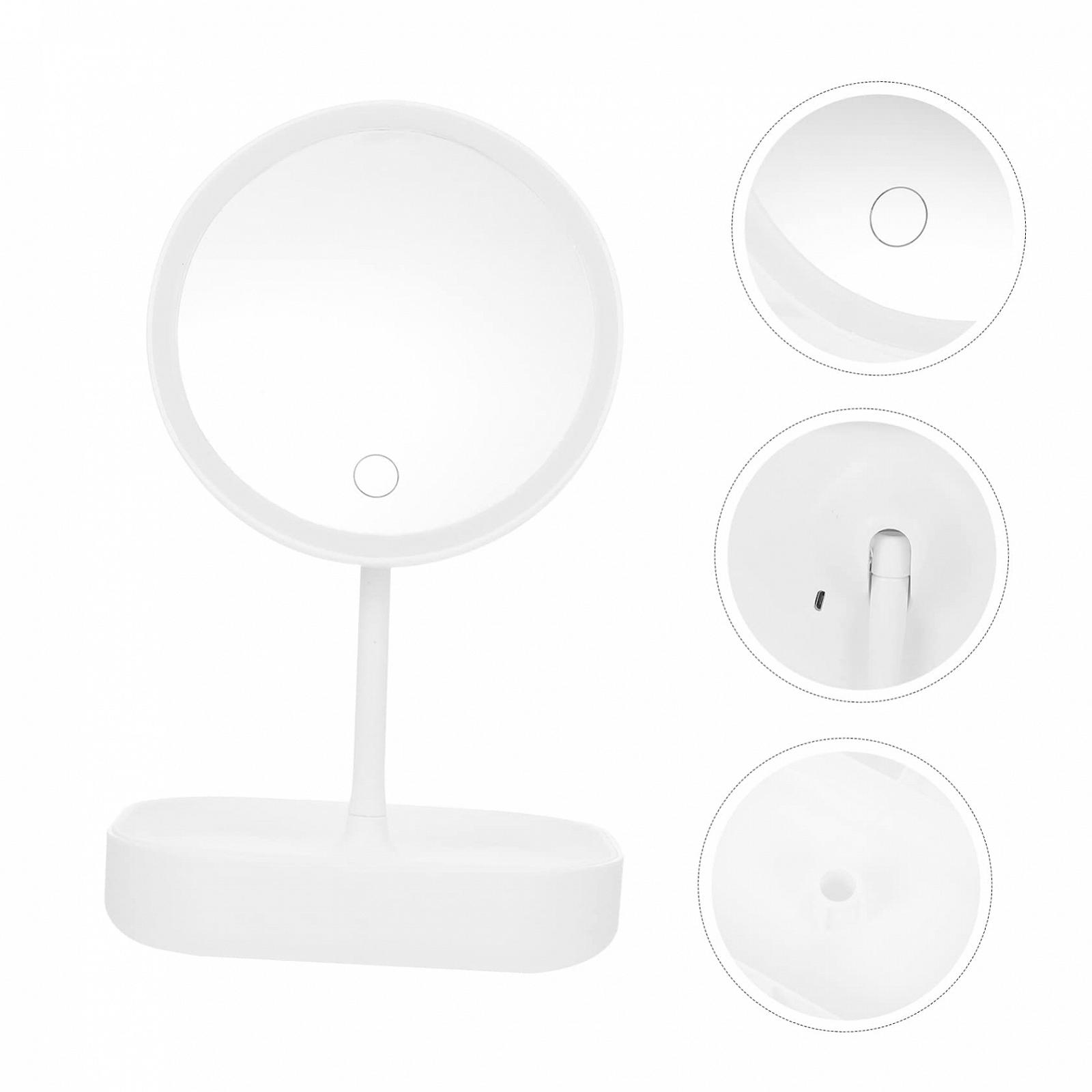 Дзеркало Angoily 4 Sätze Led-косметичне Багатофункціональне Біле, фото №6 Дзеркало Angoily 4 Sätze Led-косметичне Багатофункціональне Біле, фото №6