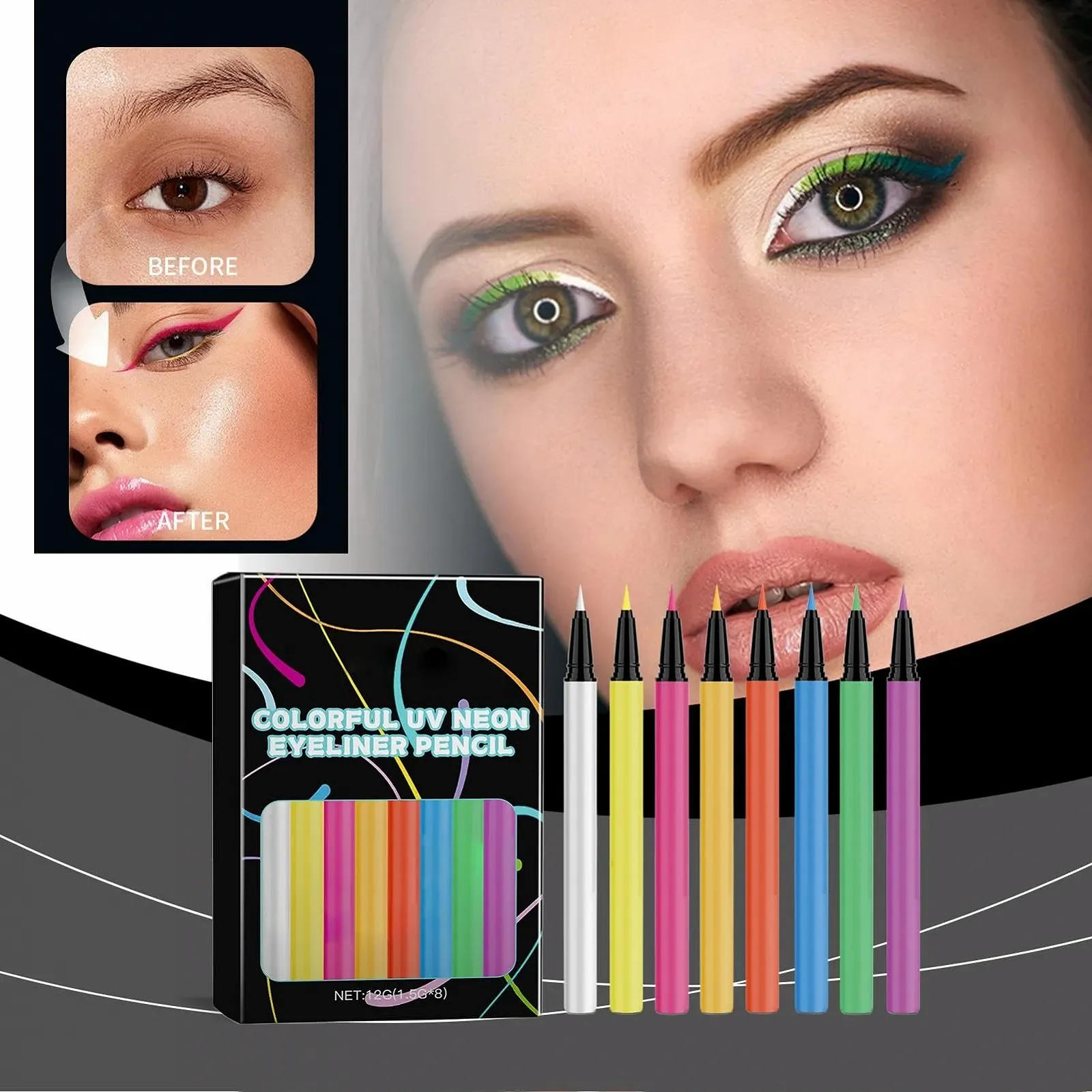 Рідка Підводка для Очей З Блискітками, фото №2 Рідка Підводка для Очей З Блискітками, фото №2