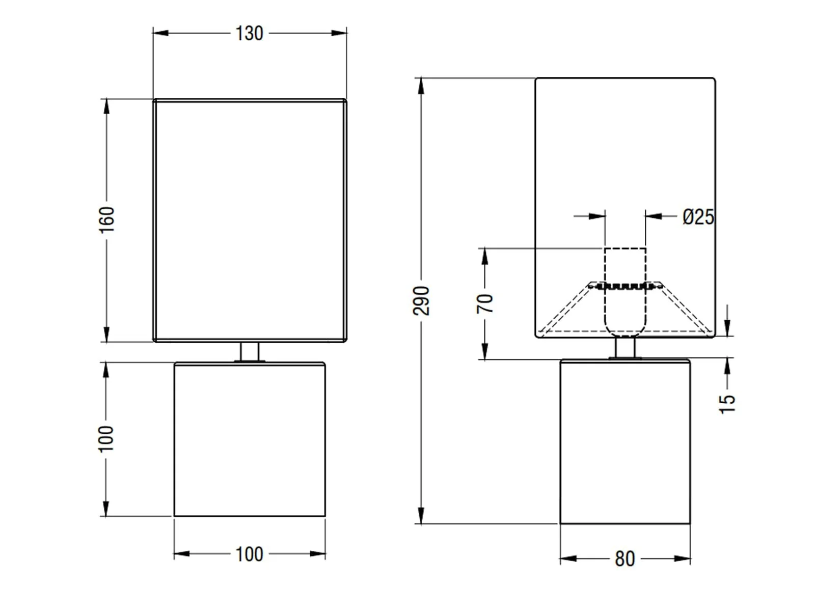 Настільна лампа Reality Leuchten Ping R50131087 E14 40 Вт 29 см Сіра, фото №5