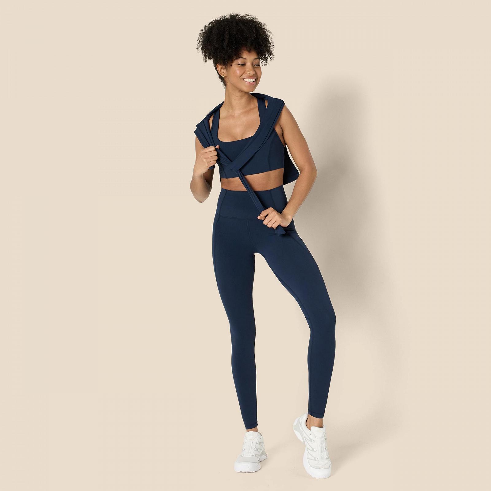 ЛеггинсыДля йоги Amazon Essentials Active FormFlex Buttery Soft с карманами, высокой посадкой, полной длиной внутреннего шва 70 см, фото №5