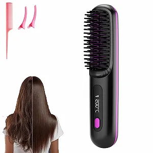 Щетка-выпрямитель Go Brush Pro Mini Portable Wireless LCD 2000mAh BK - Фото 1