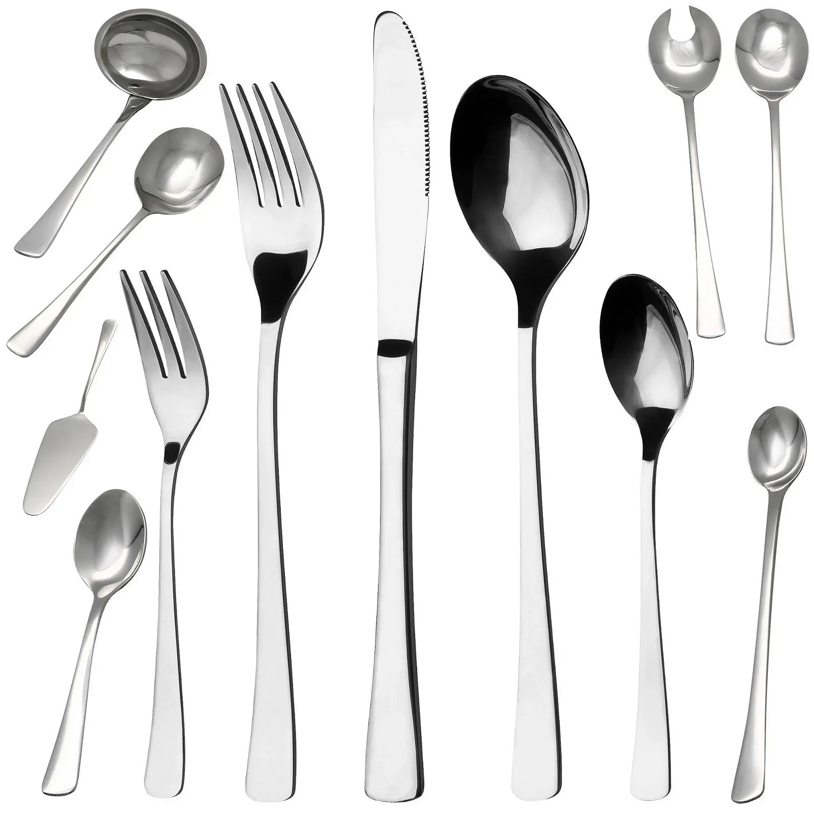 Набір столових приборів GRAEWE Wurzburg 48 предметів Нержавіюча сталь, фото №1