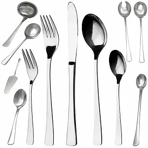 Набір столових приборів GRAEWE Wurzburg 48 предметів Нержавіюча сталь - Фото 1