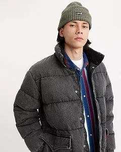 Мужская куртка Levis - Western Super Puffer Eclipse Puffer  - XL synthetic.ua - Фото 1