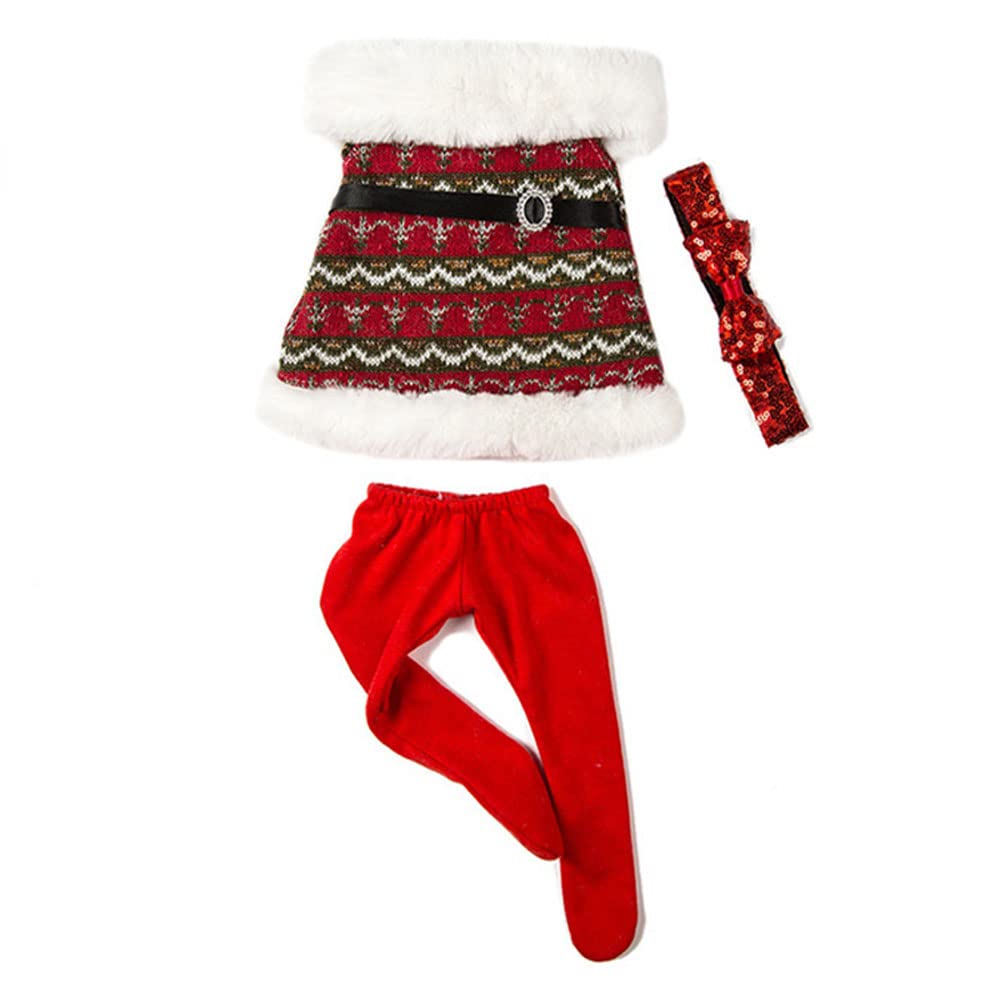 Одяг для ляльок GIVBRO 43 cm Winter Plush Dress Leggings Bowknot Costume Accessories #B, фото №1 Одяг для ляльок GIVBRO 43 cm Winter Plush Dress Leggings Bowknot Costume Accessories #B, фото №1