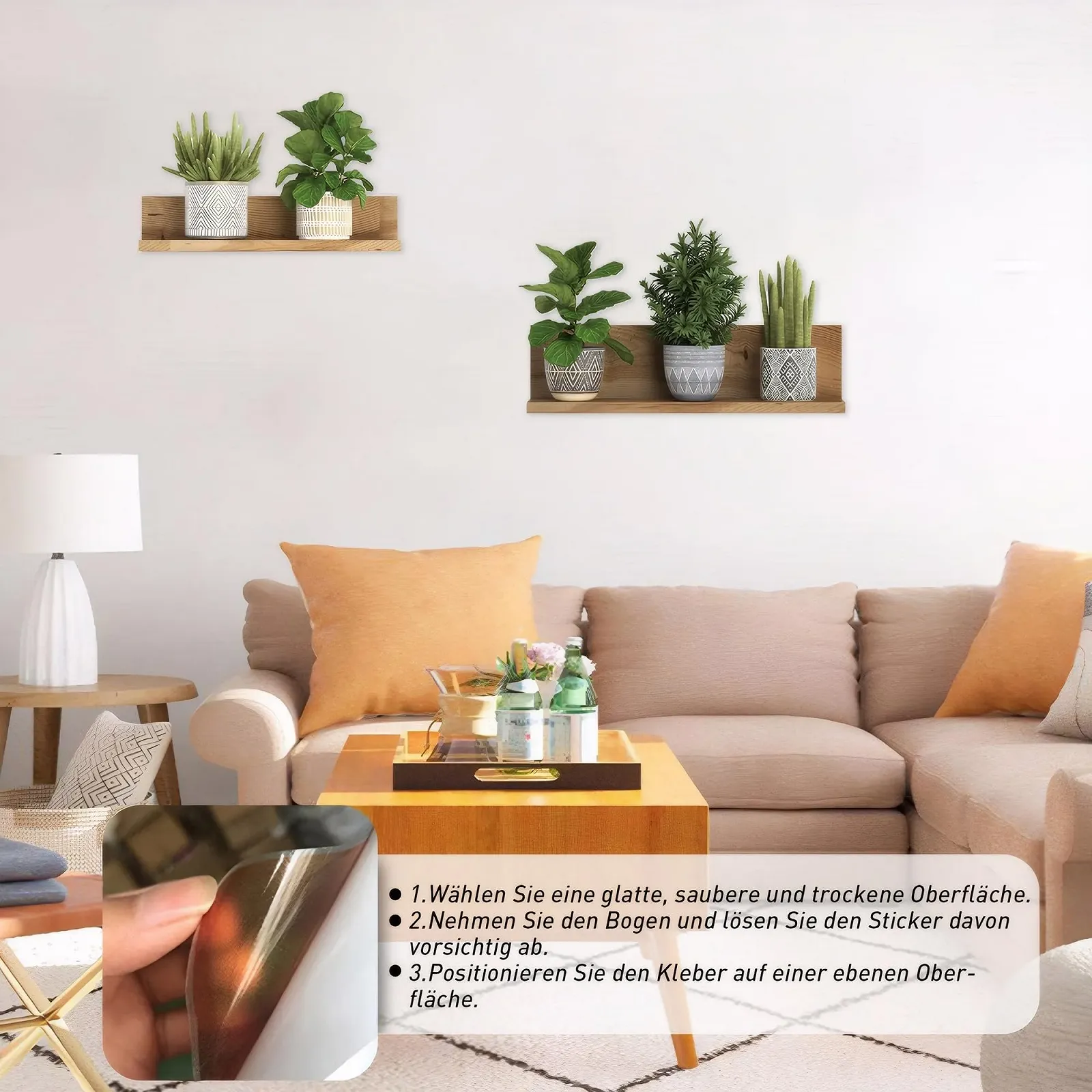 Наклейка на стіну Рослини 3D Кактус Квіти Бонсай Ваза Самоклейна 3 шт., фото №4 Наклейка на стіну Рослини 3D Кактус Квіти Бонсай Ваза Самоклейна 3 шт., фото №4