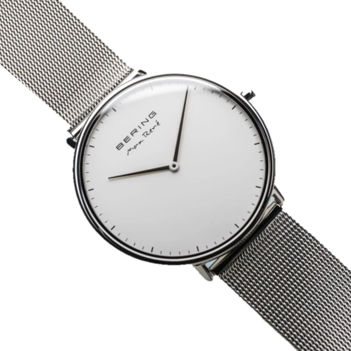 Чоловічий Кварцовий Годинник BERING 38 мм, Корпус з нержавіючої сталі, Міланський Браслет, фото №3