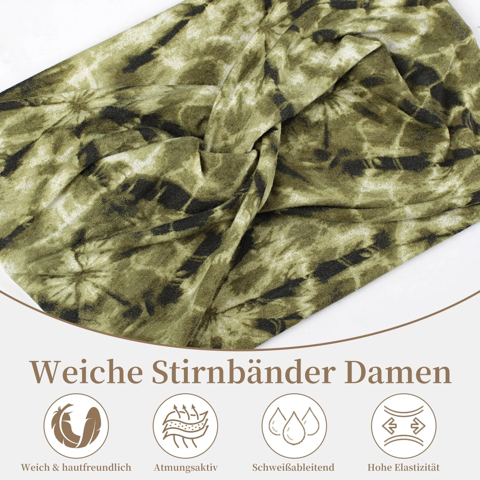 Пов'язка на голову Різнокольорова, фото №3