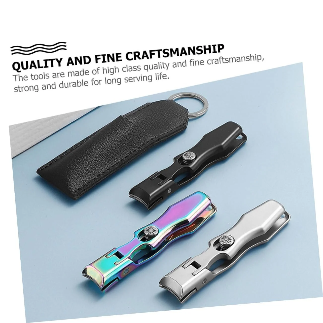 Кусачки для ногтей WRITWAA Складные для маникюра и педикюра, фото №7