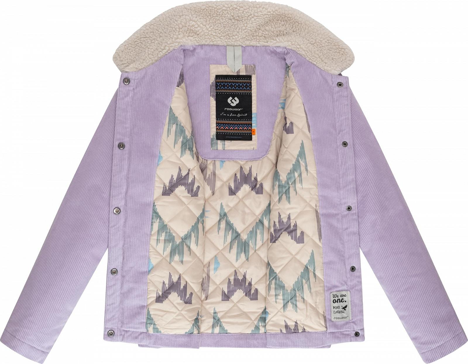 Куртка переходная Ragwear Walinea Вельветовая Женская с воротником из искусственного меха, фото №5