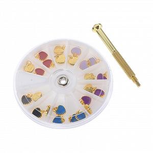 Подвеска для ногтей DIY из высококачественного сплава, изысканный орнамент, простой в использовании декор для ногтей, подходит для DIY маникюра - Фото 1