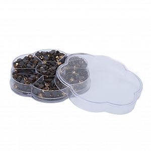 Стрази Emoshayoga Скло Прозорий, Жовтий, 200 шт - Фото 1