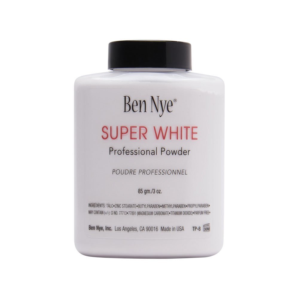 Пудра для обличчя Ben Nye Super White Non-translucent 3 унції (85 г) Шейкер, фото №1