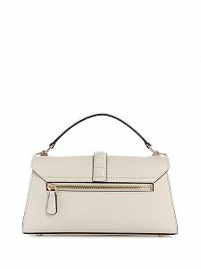 Сумка з верхньою ручкою GUESS Queensland Flap Cream White/Taupe synthetic.ua - Фото 1