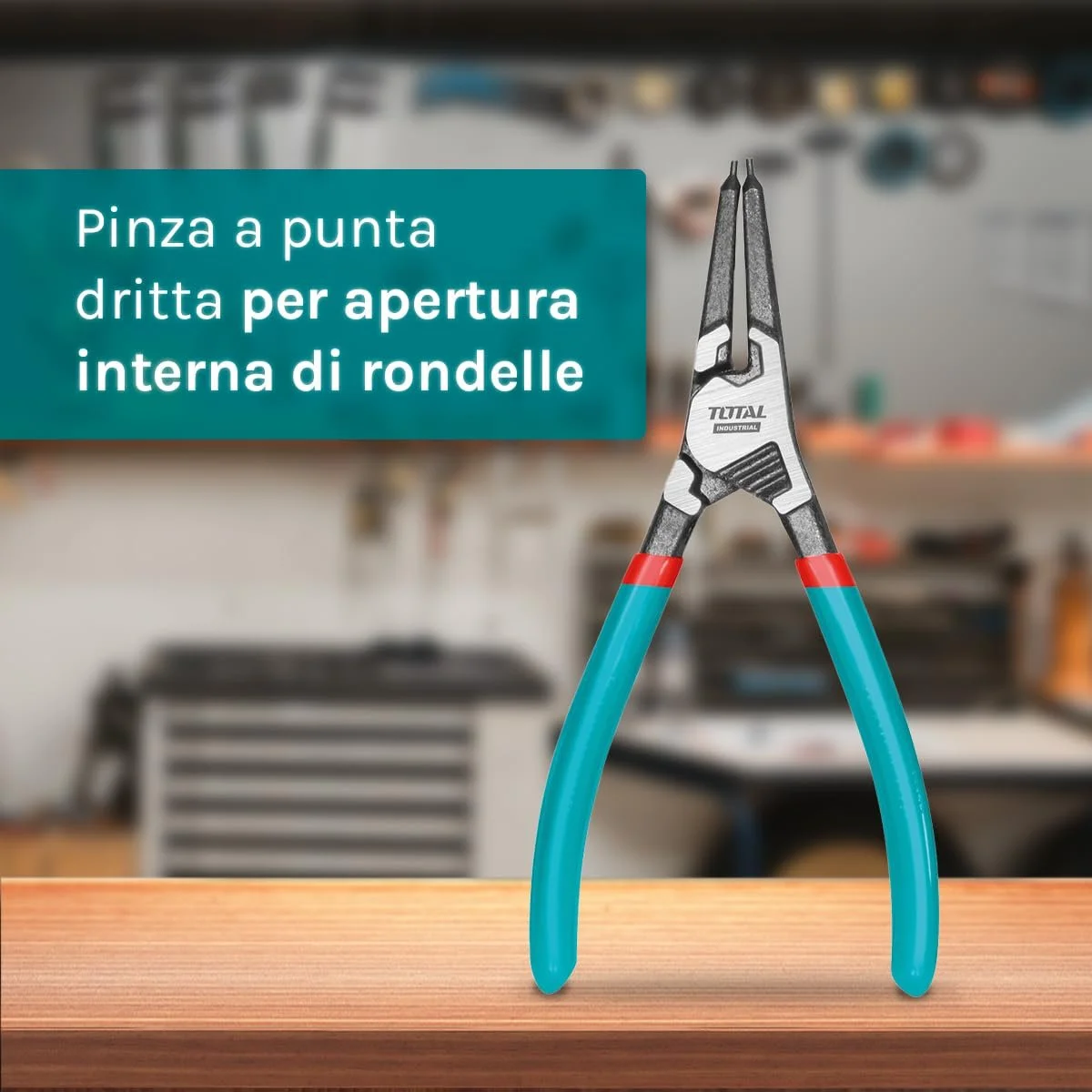 Плоскогубцы изогнутые TOTAL для внешних шайб 180 мм Cr-V сталь, фото №2 Плоскогубцы изогнутые TOTAL для внешних шайб 180 мм Cr-V сталь, фото №2