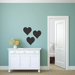 Наклейки Серця 3 шт. 15 x 15 см для стін, скла та плитки synthetic.ua - Фото 1