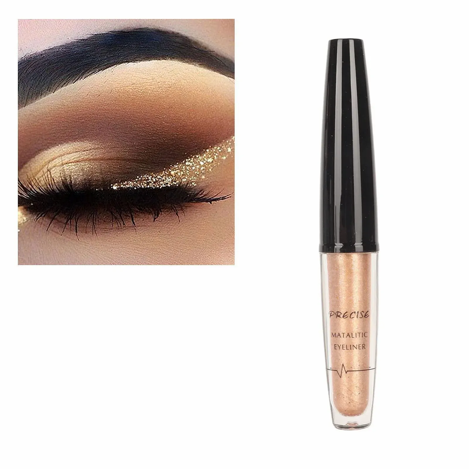 Металевий Eyeliner-Stift, Стійкий, Гнучкий, Не змазується, фото №3