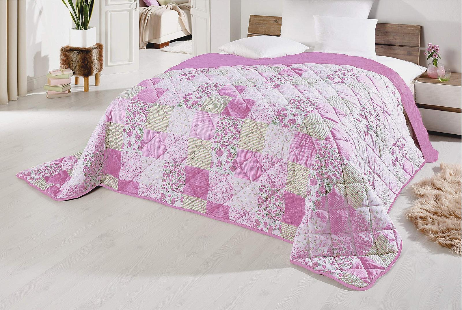 Покривало MB Warenhandel24 XXL Універсальний Плед 220 x 240 см Печворк Кантрі Хаус, фото №1