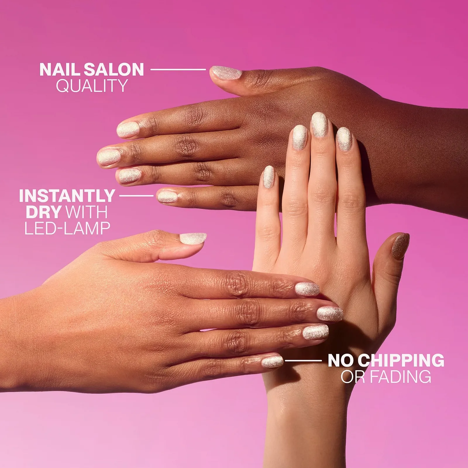 Гель-лак Pink Gellac 304 Radiant White, 15 мл, белый, фото №2