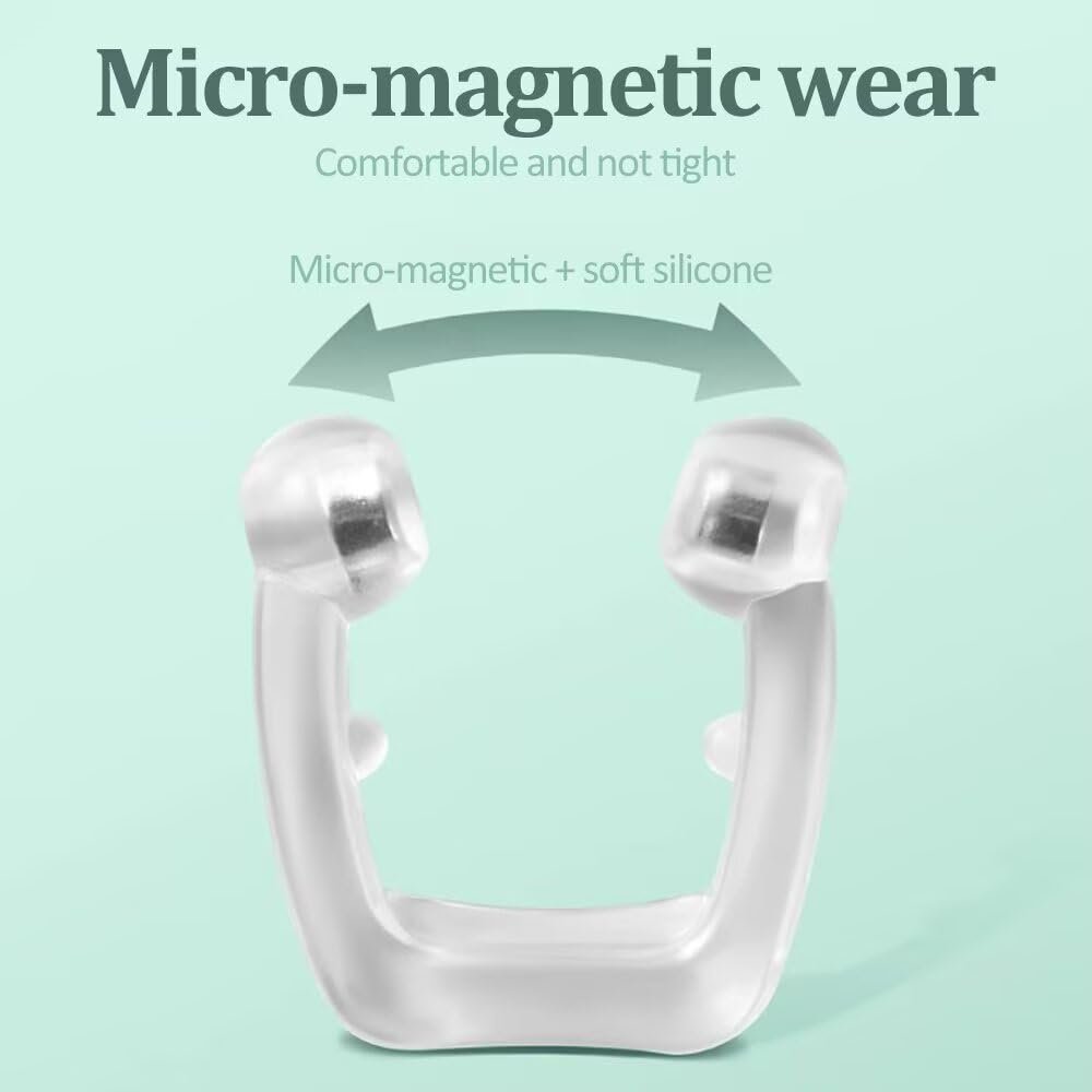 Кліпси проти хропіння (8 шт) Магнітні силіконові для покращення дихання, фото №3