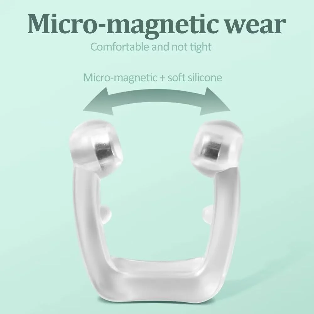 Кліпси проти хропіння (8 шт) Магнітні силіконові для покращення дихання, фото №3 Кліпси проти хропіння (8 шт) Магнітні силіконові для покращення дихання, фото №3