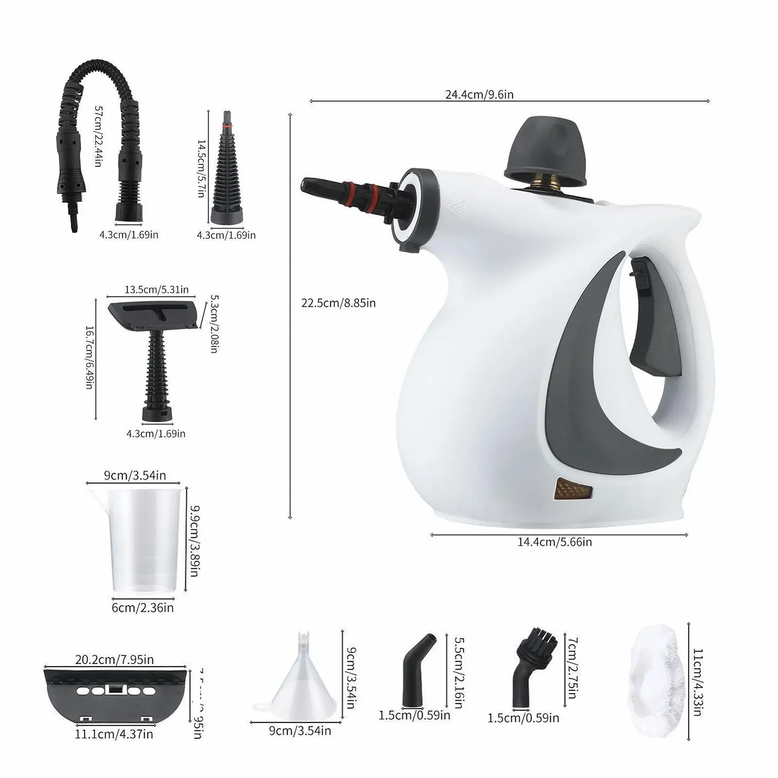 Ручний пароочисник з 12 аксесуарами для дому, фото №6 Ручний пароочисник з 12 аксесуарами для дому, фото №6