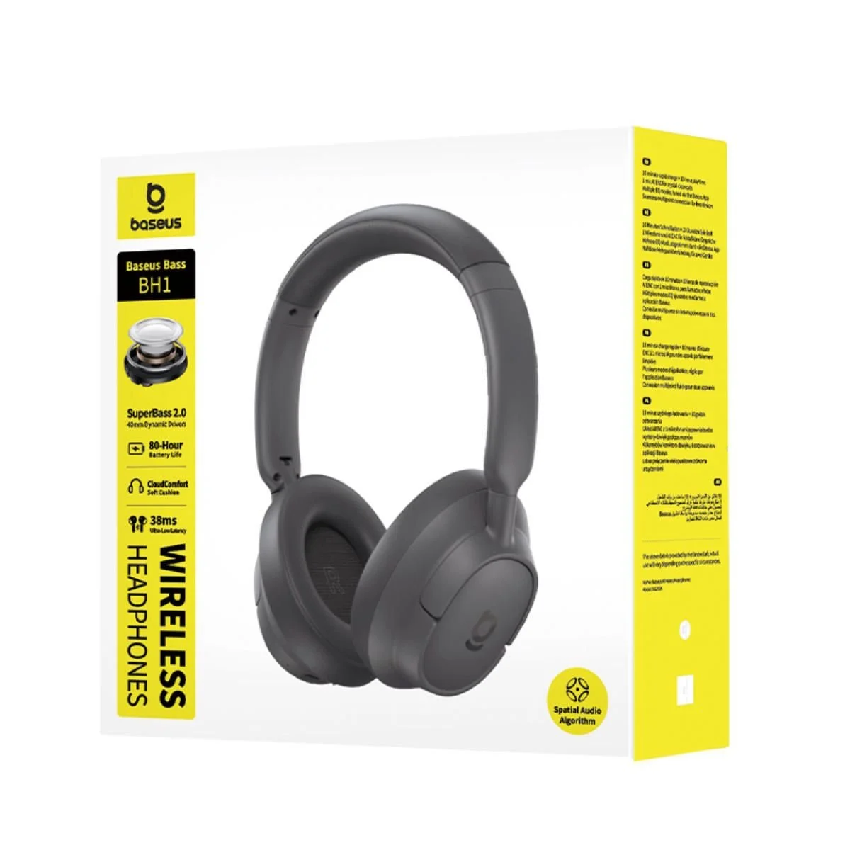 Навушники Baseus Bass BH1 SuperBass 2.0 ENC BT6.0 80h Black, фото №15