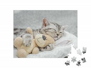 Пазл puzzleYOU Animal America Cat Puzzles Милый котенок Смайли с мишкой 200 элементов цена на synthetic.ua - Фото 1 Пазл puzzleYOU Animal America Cat Puzzles Милый котенок Смайли с мишкой 200 элементов synthetic.ua - Фото 1