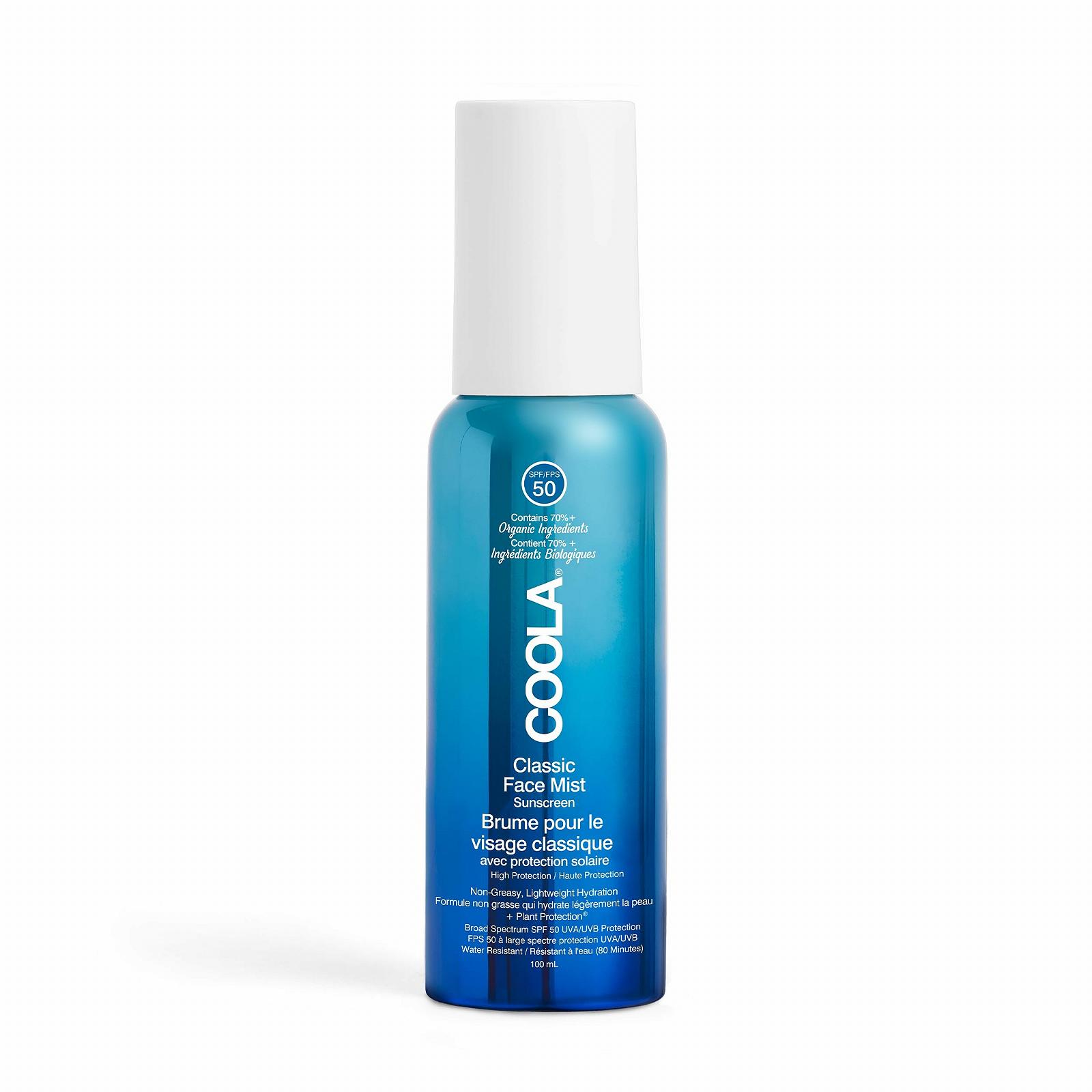 Сонцезахисний спрей-міст для обличчя COOLA Classic SPF 50 100 мл, фото №1