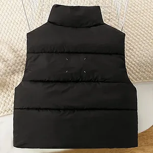 Пухова зимова стьобана куртка Без рукавів Стійка комір Дитячий для активного відпочинку Теплий synthetic.ua - Фото 1