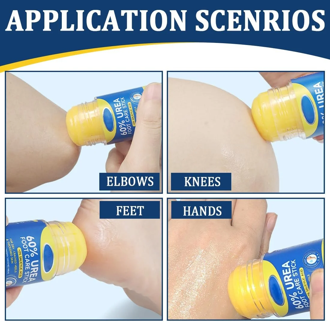 Стик-крем для ног с мочевиной 60% для потрескавшихся пяток и сухой кожи 30 г, фото №6