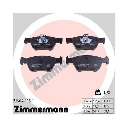 Гальмівний диск ZIMMERMANN COAT Z 400.1435.20 для MERCEDES-BENZ передня вісь, фото №4