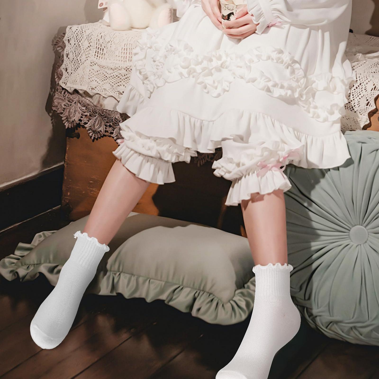 Шкарпетки Valiclud з оборками для жінок, 6 пар, фото №7