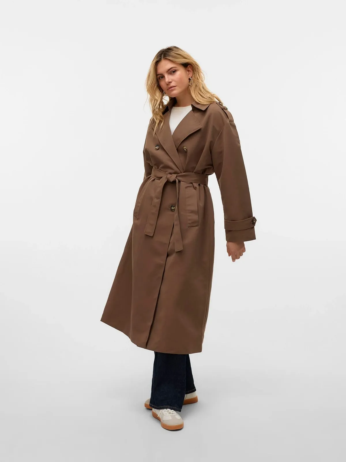 Тренчкот VERO MODA Vmchloe Long Trenchcoat Ga Noos, фото №3 Тренчкот VERO MODA Vmchloe Long Trenchcoat Ga Noos, фото №3
