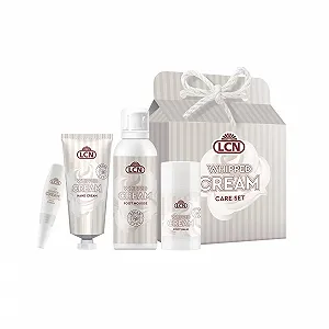 Набір LCN Care Whipped Cream: крем для нігтів, крем для рук, пінка для ніг, бальзам Crown - Фото 1