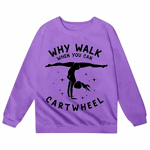 Дитячий світшот з принтом літер, круглим вирізом горловини та довгими рукавами synthetic.ua - Фото 1