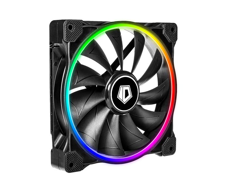 Вентилятор ID-Cooling ZF-14025-ARGB Single Pack 140x140x25мм 4-pin PWM чорний, фото №2