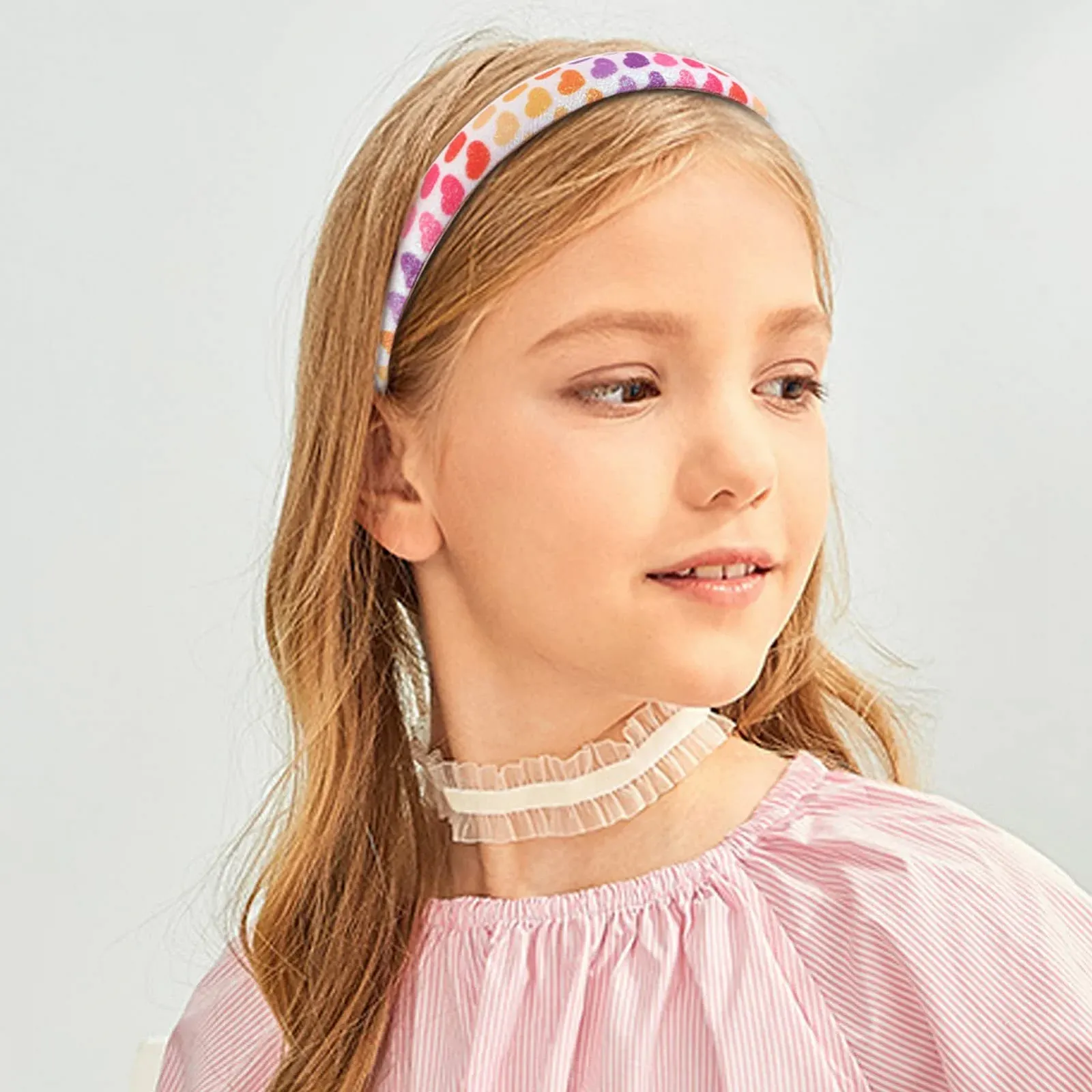 Обруч Rainbow Серія Heart З блискітками для дівчаток, фото №5